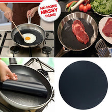 Load image into Gallery viewer, 2Pcs Round Teflon Non stick Mat Pan Fry Liner Sheet Cooking Wok Sheet Pad Kitchen BBQ Baking Mats