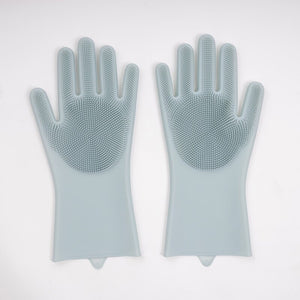 1 Pair Dish Washing Gloves Magic Silicone