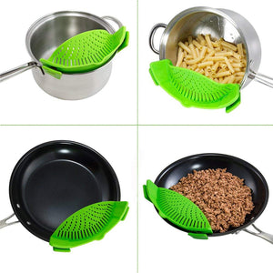 Clip On Silicone Colander,