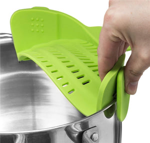 Clip On Silicone Colander,