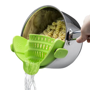 Clip On Silicone Colander,