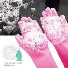 Load image into Gallery viewer, 1 Pair Dish Washing Gloves Magic Silicone