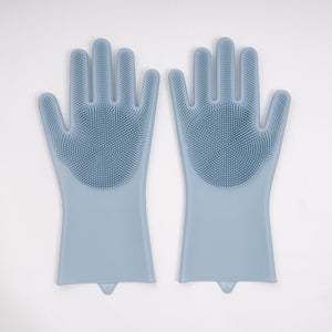 1 Pair Dish Washing Gloves Magic Silicone