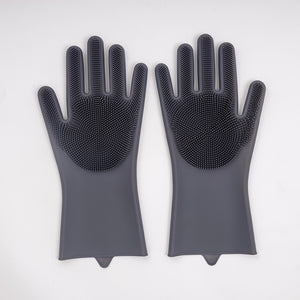 1 Pair Dish Washing Gloves Magic Silicone